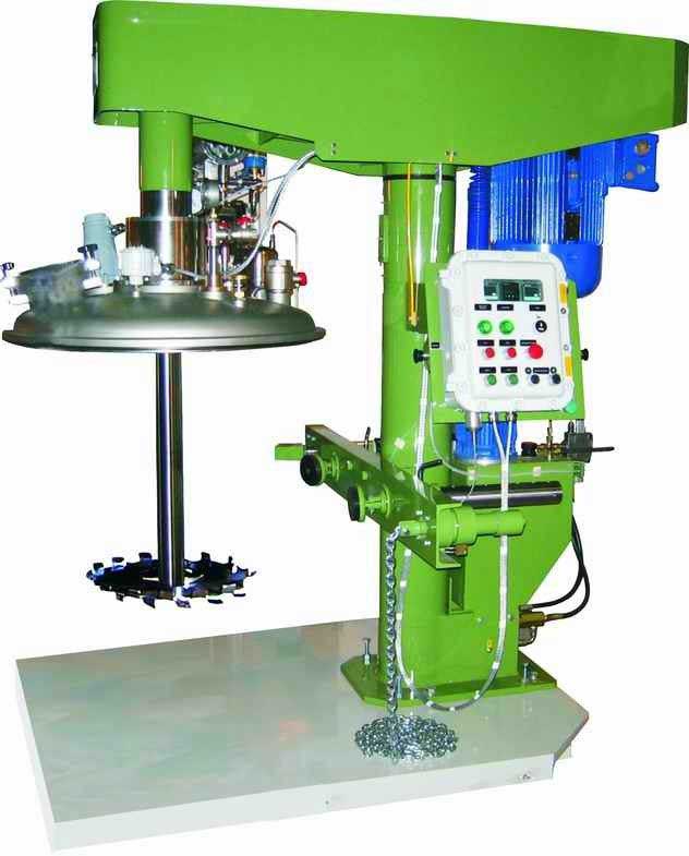 Ex - proof vacuum disperser Stable hydraulic lifting / high shear lab mixer From India