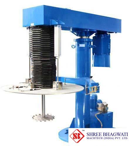 Pneumatic Elevating cover type high speed dispersion machine From India