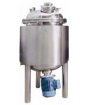Jacketed Vessels with top disc with flange & bottom Homogenizer