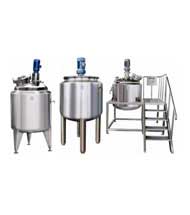Jacketed Vessels with welded top disc with top drive Stirrer